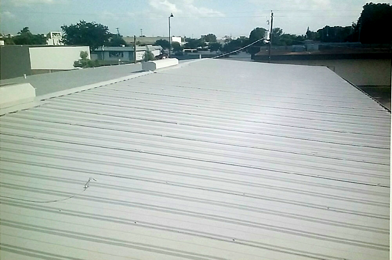 Metal Roof Urethane Restore - During