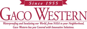 Gaco Western spray foam and silicone roof coating manufacturer logo
